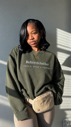 RebirthInHer Signature Crewneck — Coming Soon 🍂
