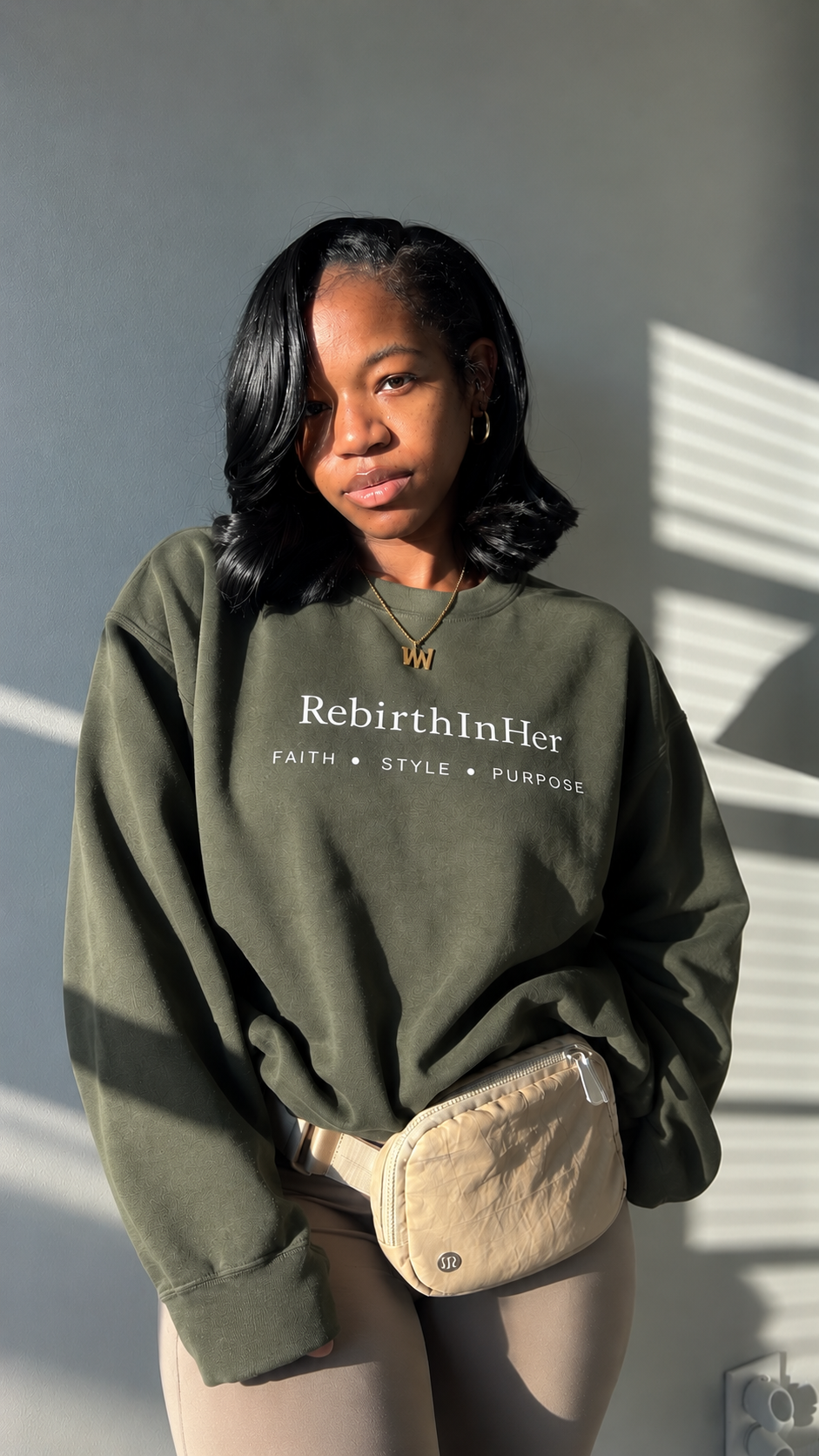 RebirthInHer Signature Crewneck — Coming Soon 🍂