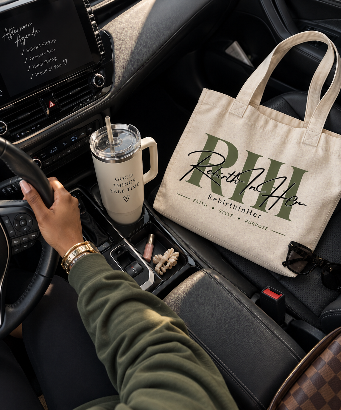 RebirthInHer Signature Tote 💚Coming Soon 🍂