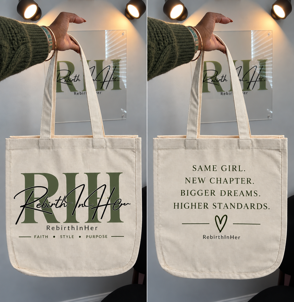 RebirthInHer Signature Tote 💚Coming Soon 🍂